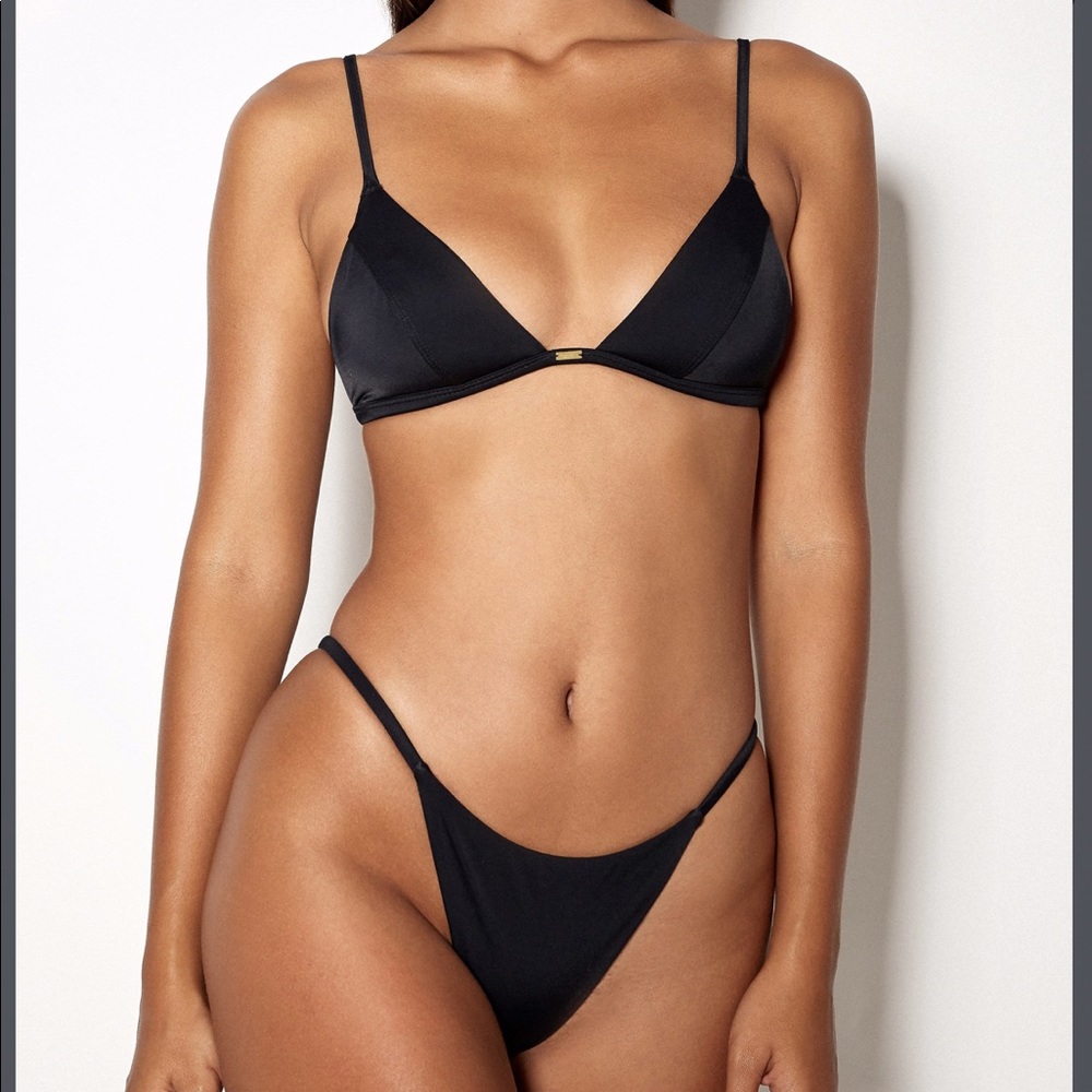 Gooseberry Swim So Chic Bikini Set Black Small